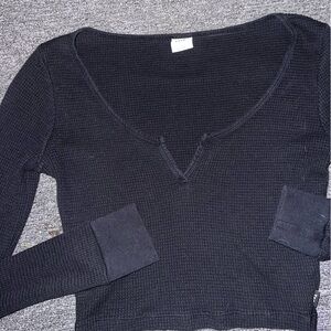 Aritzia TNA Ribbed Crop Top